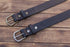 1.25" Full Grain Black Leather Belt